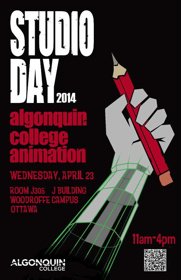 Studio Day at Algonquin College tomorrow! Grad Show on Friday! – CARTOON  NORTH