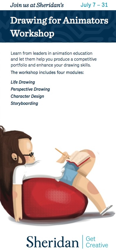 Sheridan is offering summer workshops: Drawing for Animators – CARTOON NORTH
