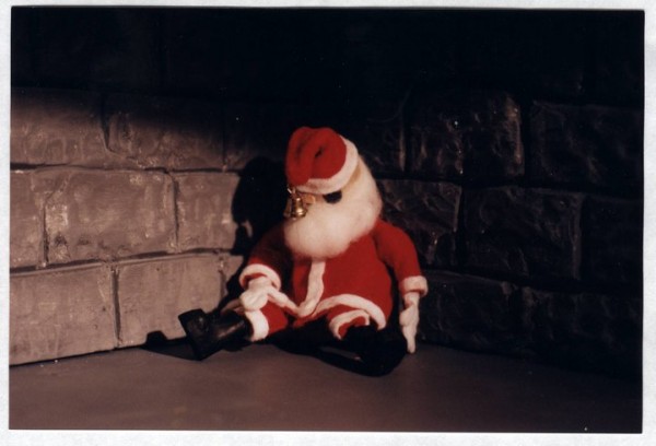 down a dark chimney, santa claus, christmas, animation